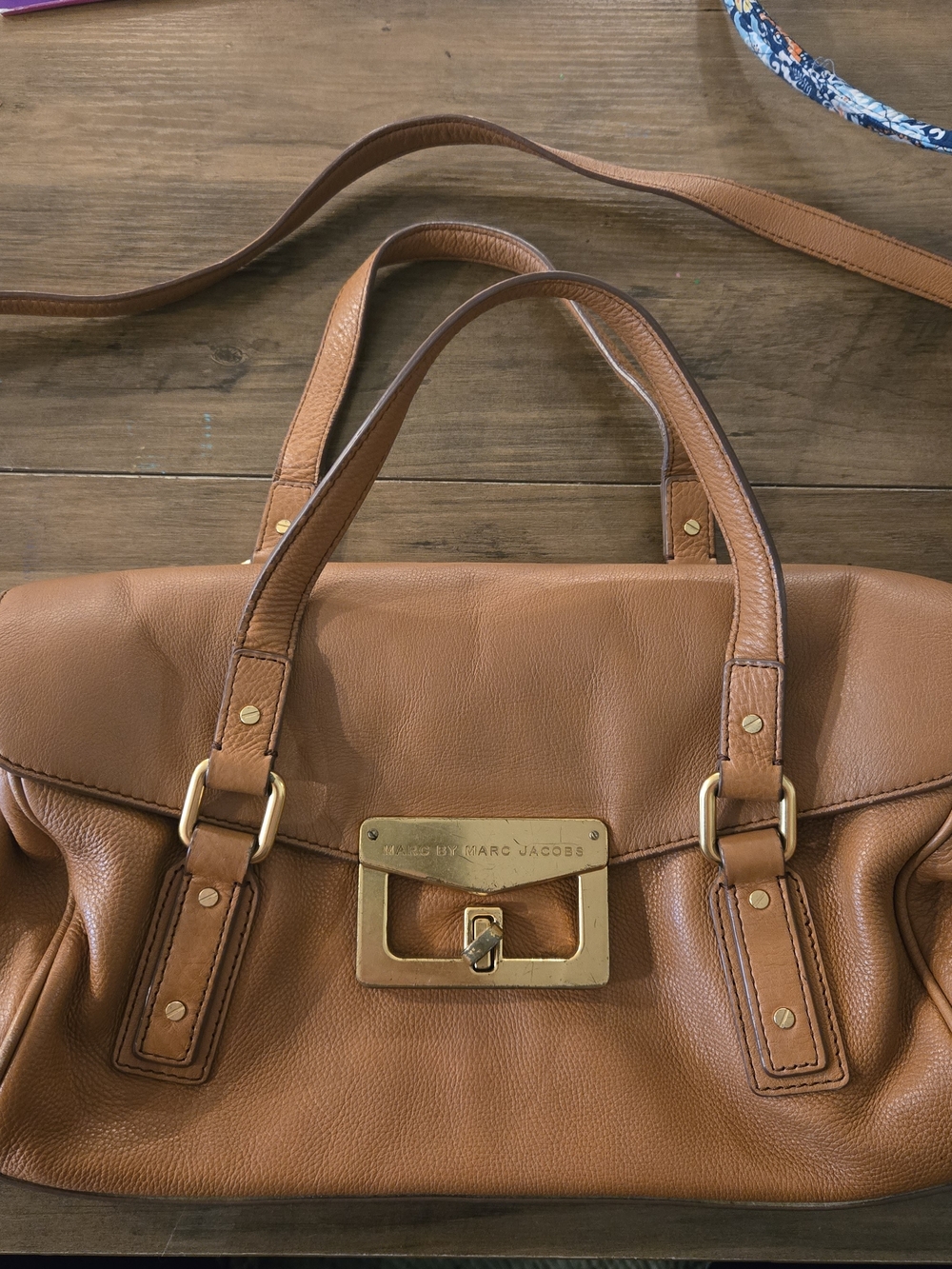 Marc Jacobs Tan Leather Satchel - Classic Tan Handbag